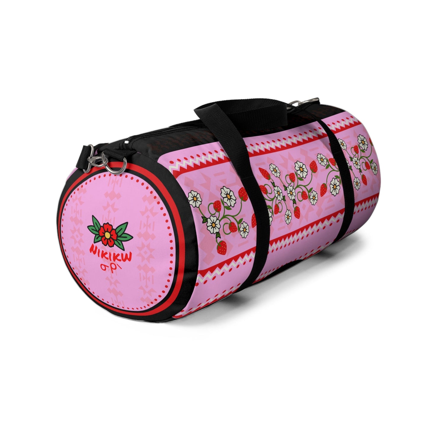 Strawberry HeartBerry Duffel Bag - Nikikw Designs