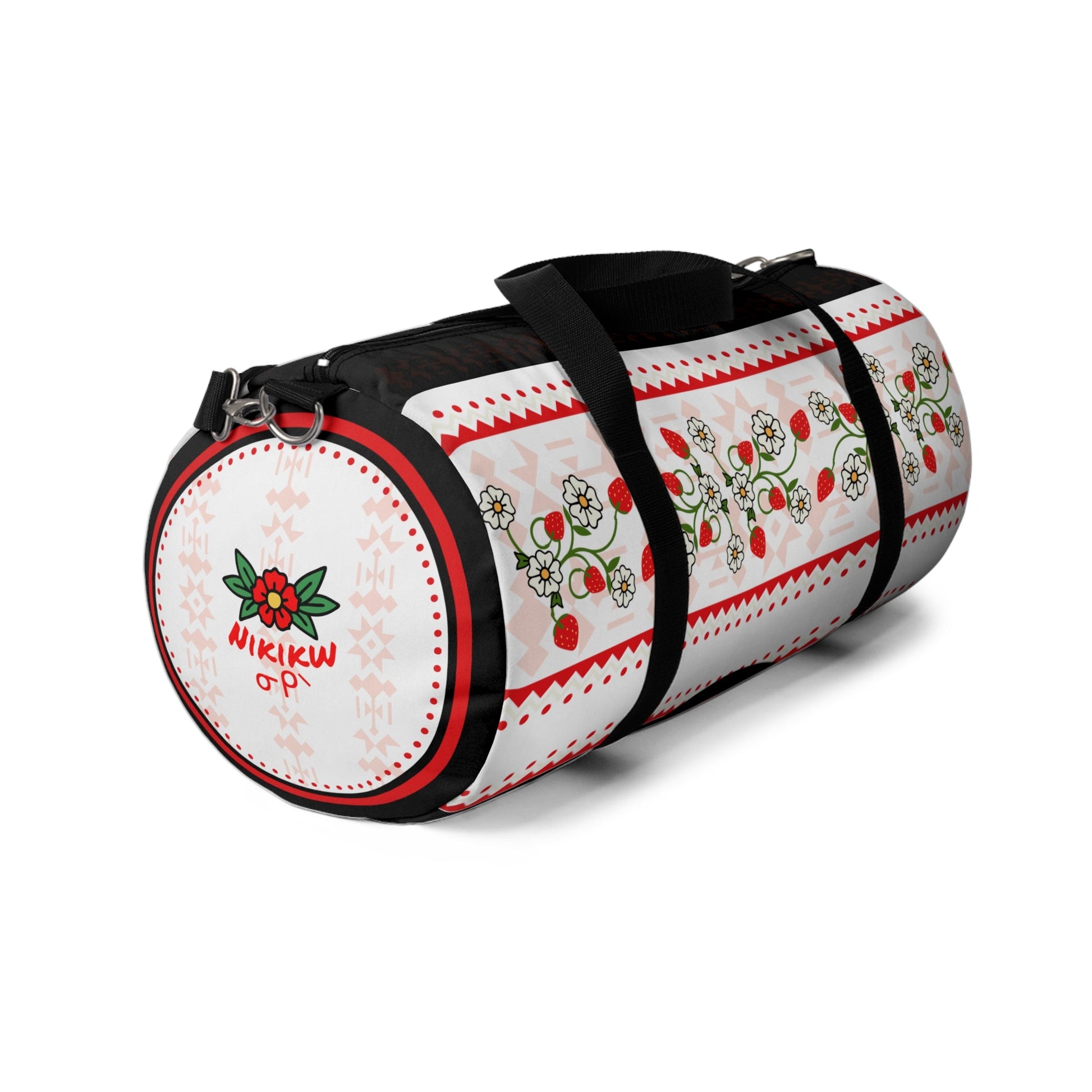 Strawberry HeartBerry Duffel Bag - Nikikw Designs