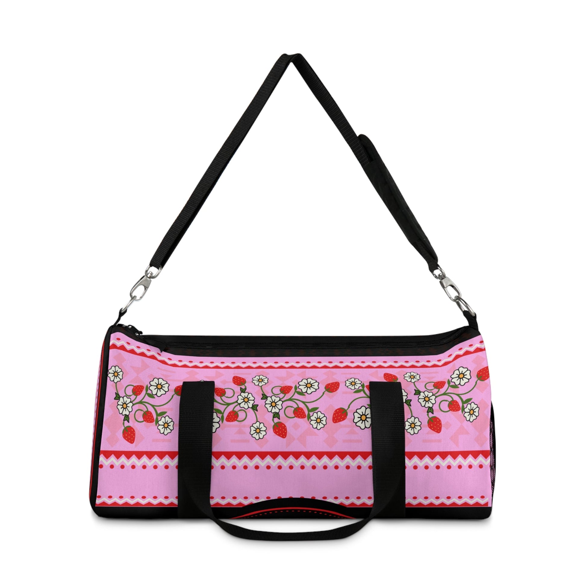 Strawberry HeartBerry Duffel Bag - Nikikw Designs