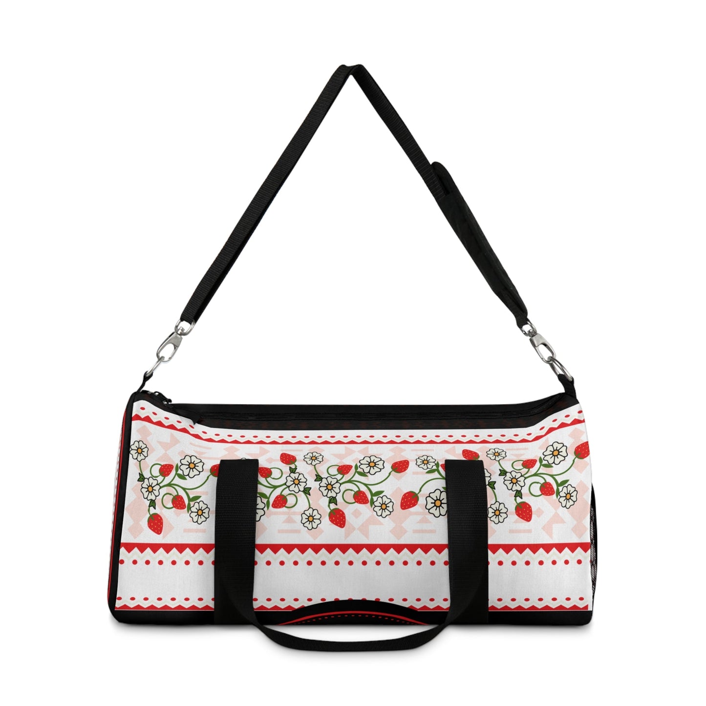 Strawberry HeartBerry Duffel Bag - Nikikw Designs