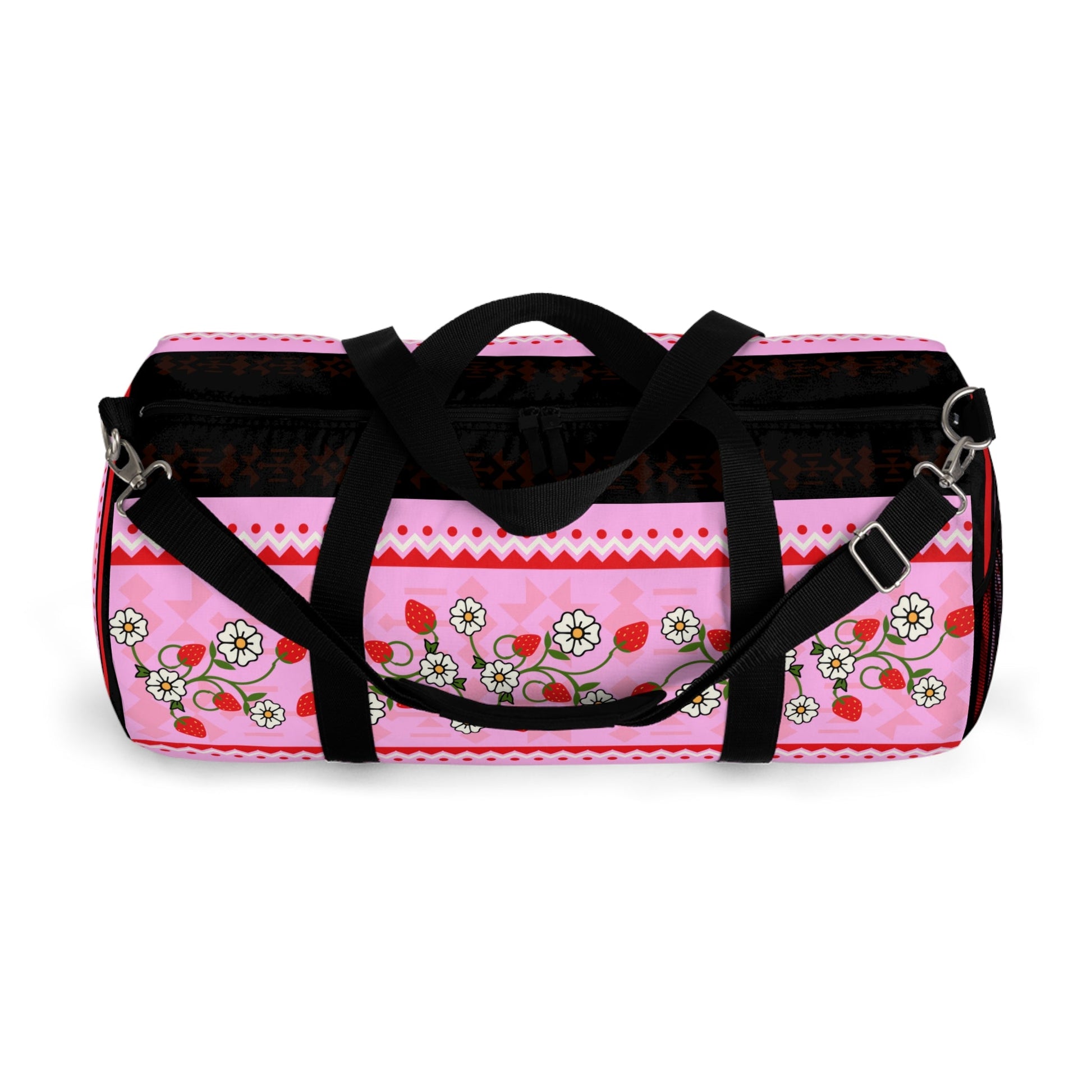 Strawberry HeartBerry Duffel Bag - Nikikw Designs