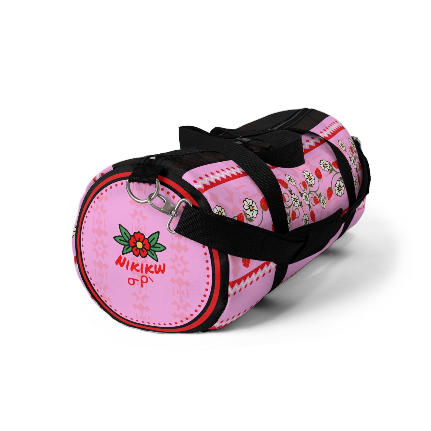 Strawberry HeartBerry Duffel Bag - Nikikw Designs