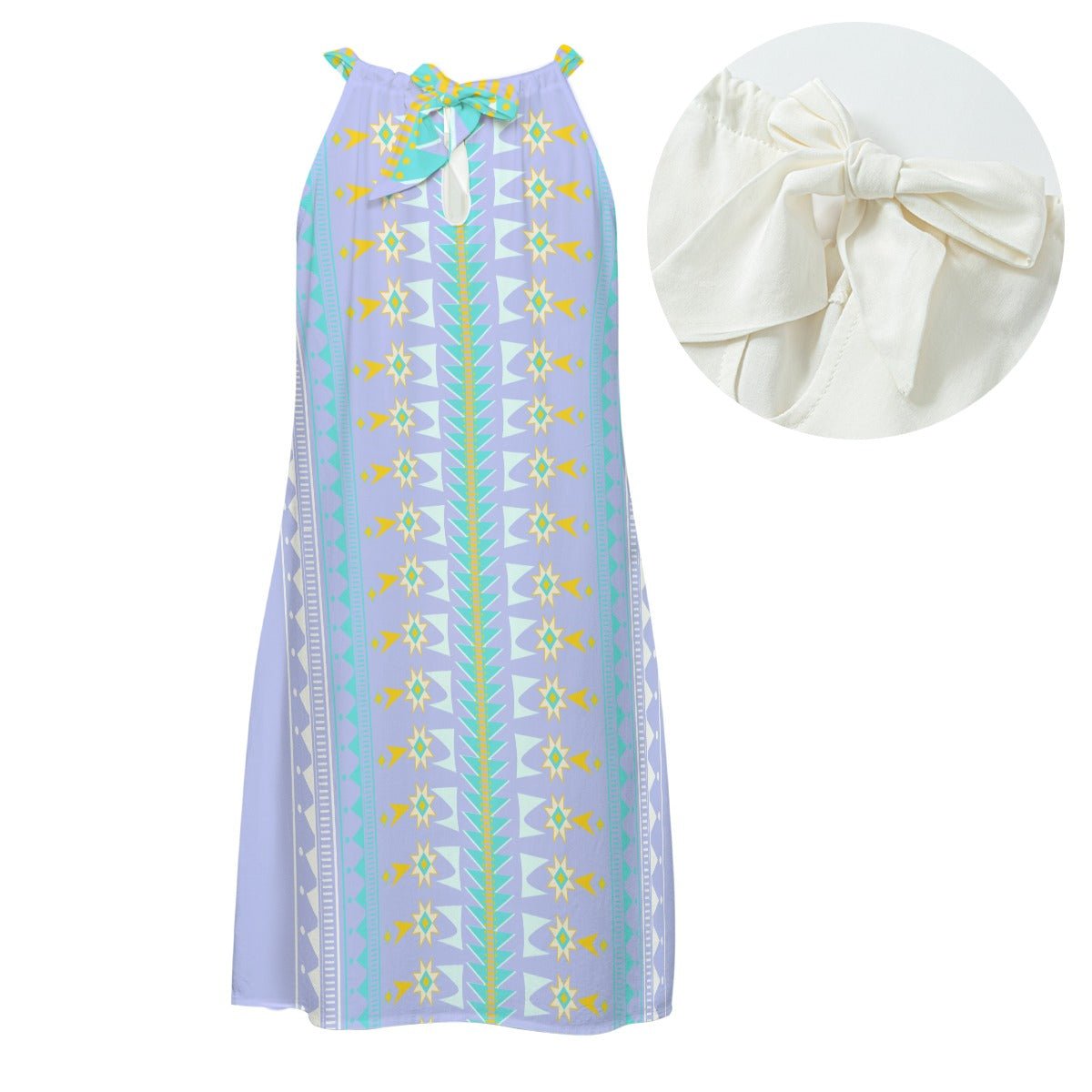 Summer nîpin ᓃᐱᐣ Halter Rayon Dress - Nikikw Designs