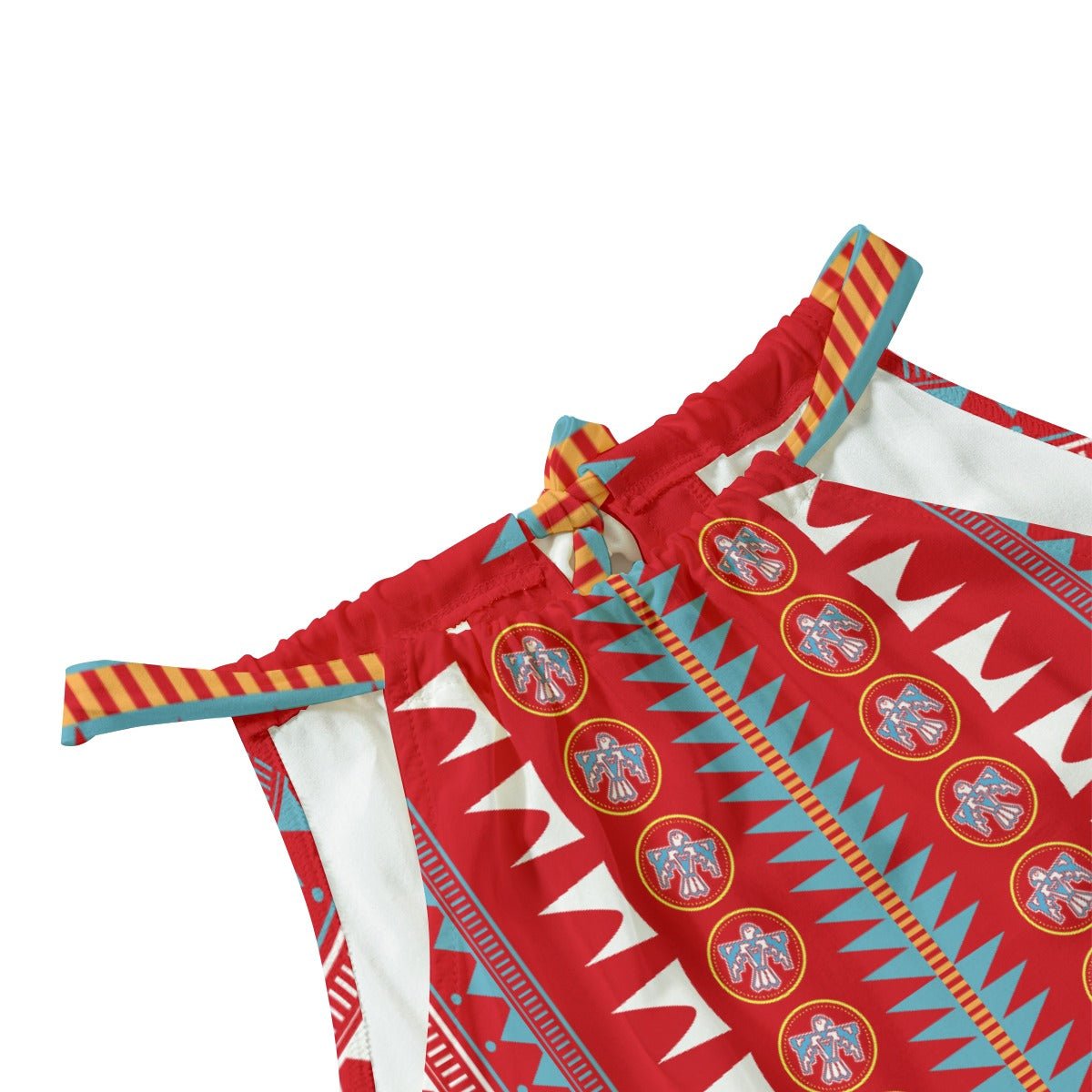 Summer nîpin ᓃᐱᐣ Thunderbird Halter Rayon Dress - Nikikw Designs