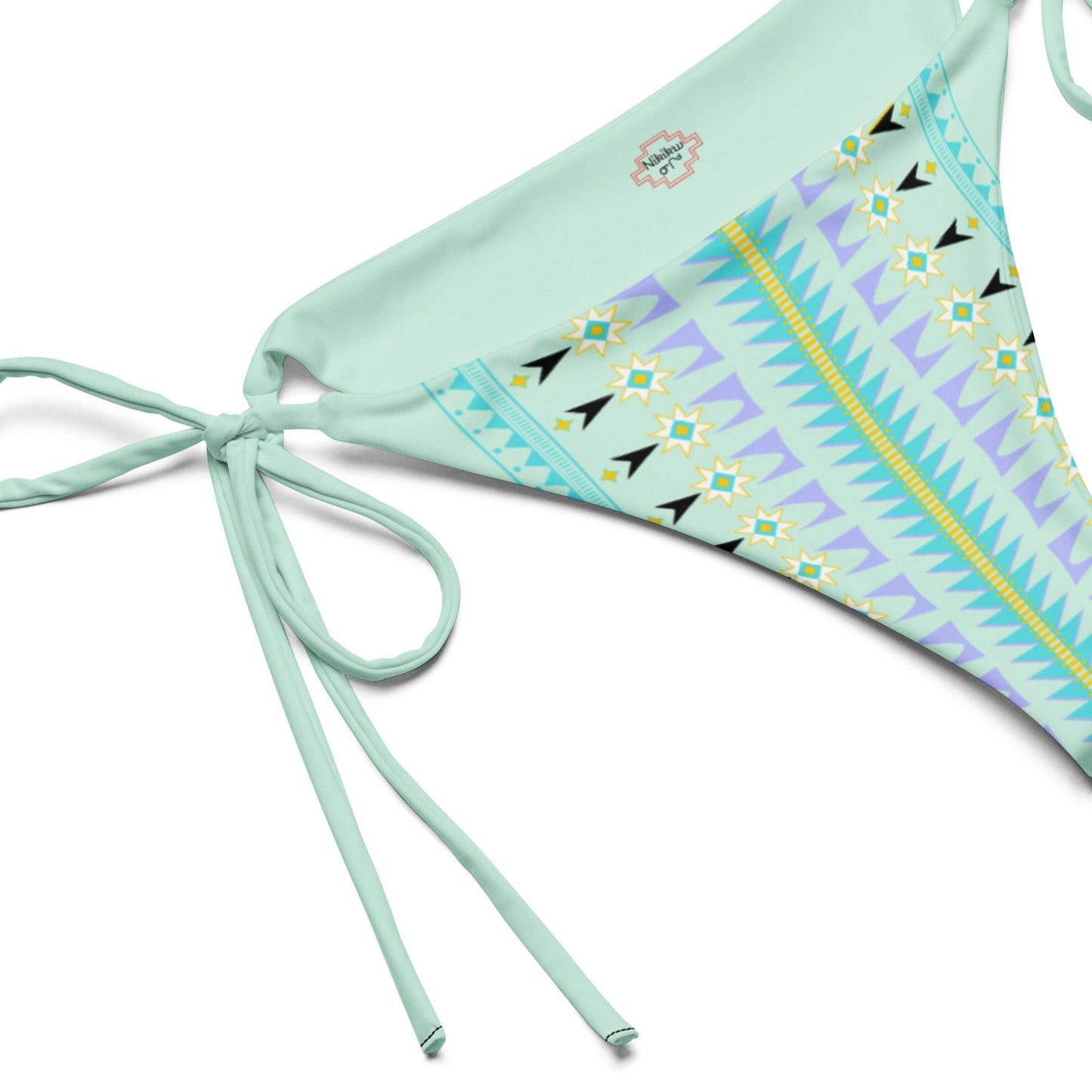 Tail Feather recycled string bikini bottom - Nikikw Designs