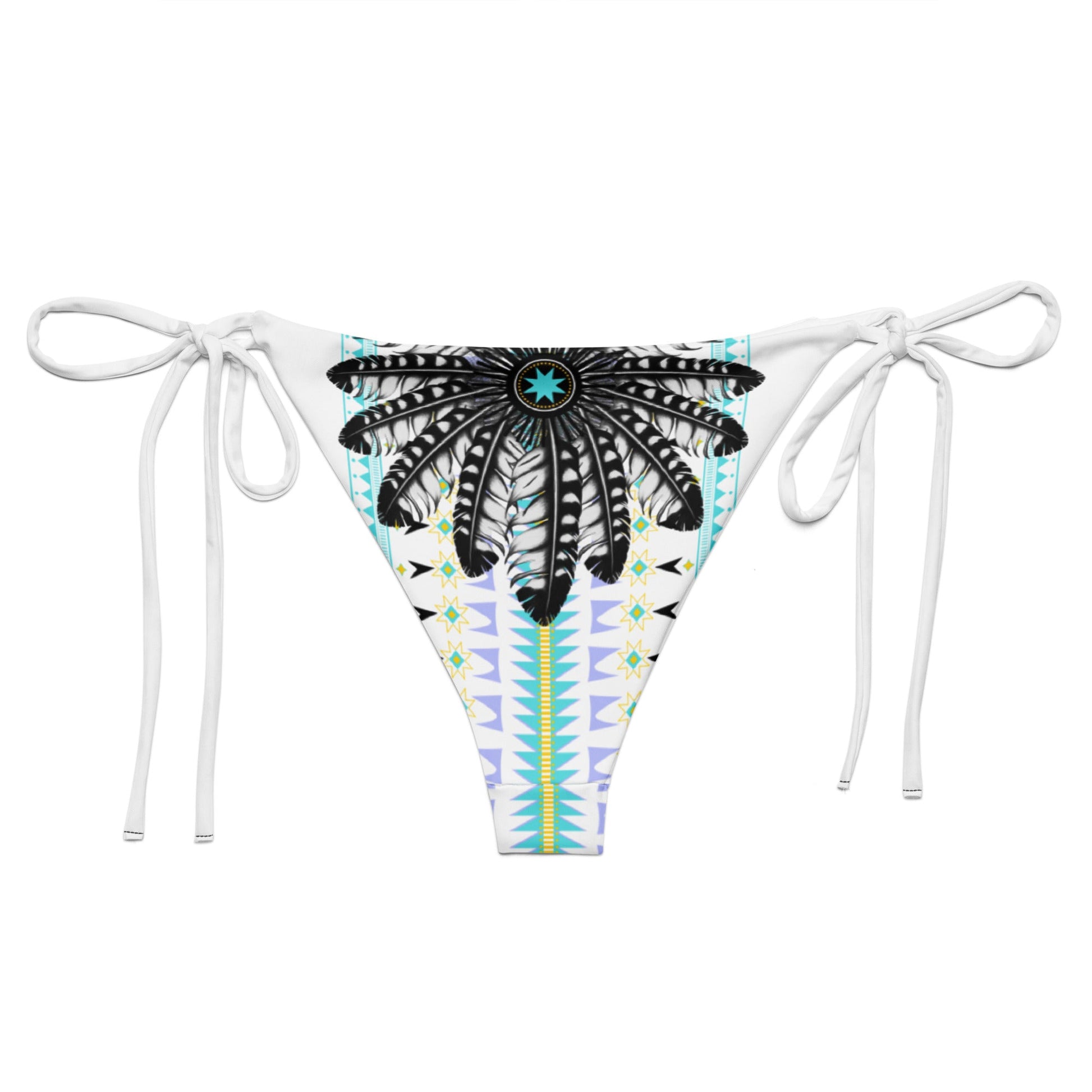 Tail Feather recycled string bikini bottom - Nikikw Designs