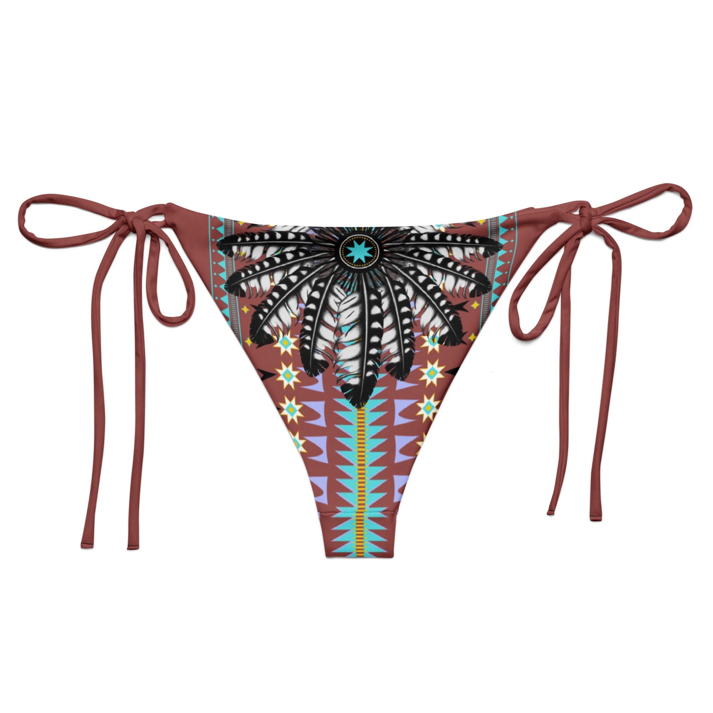 Tail Feather recycled string bikini bottom - Nikikw Designs