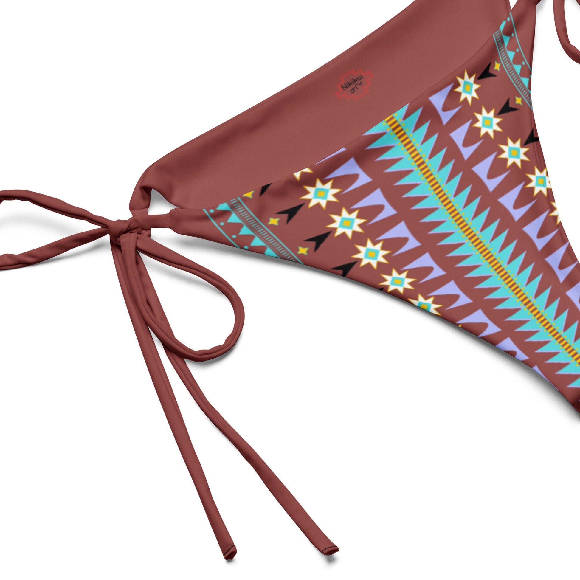 Tail Feather recycled string bikini bottom - Nikikw Designs