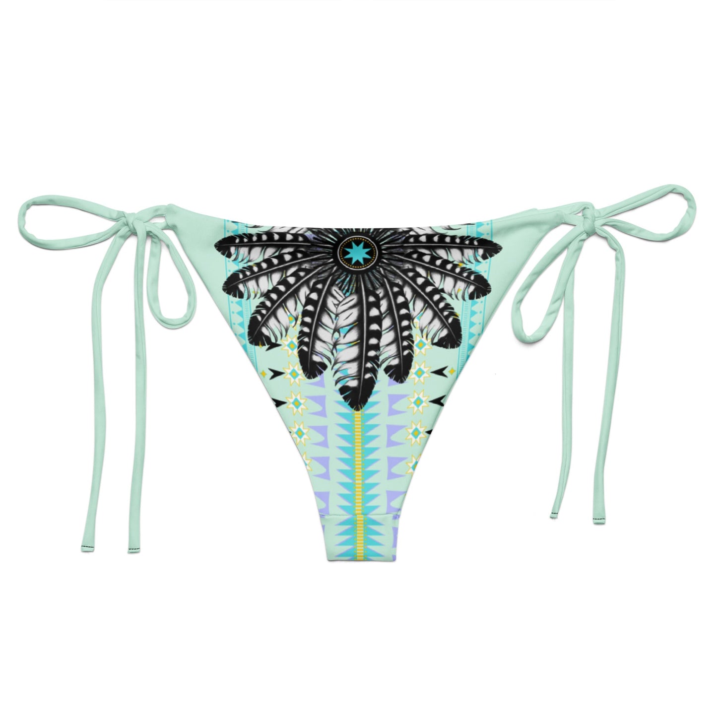 Tail Feather recycled string bikini bottom - Nikikw Designs