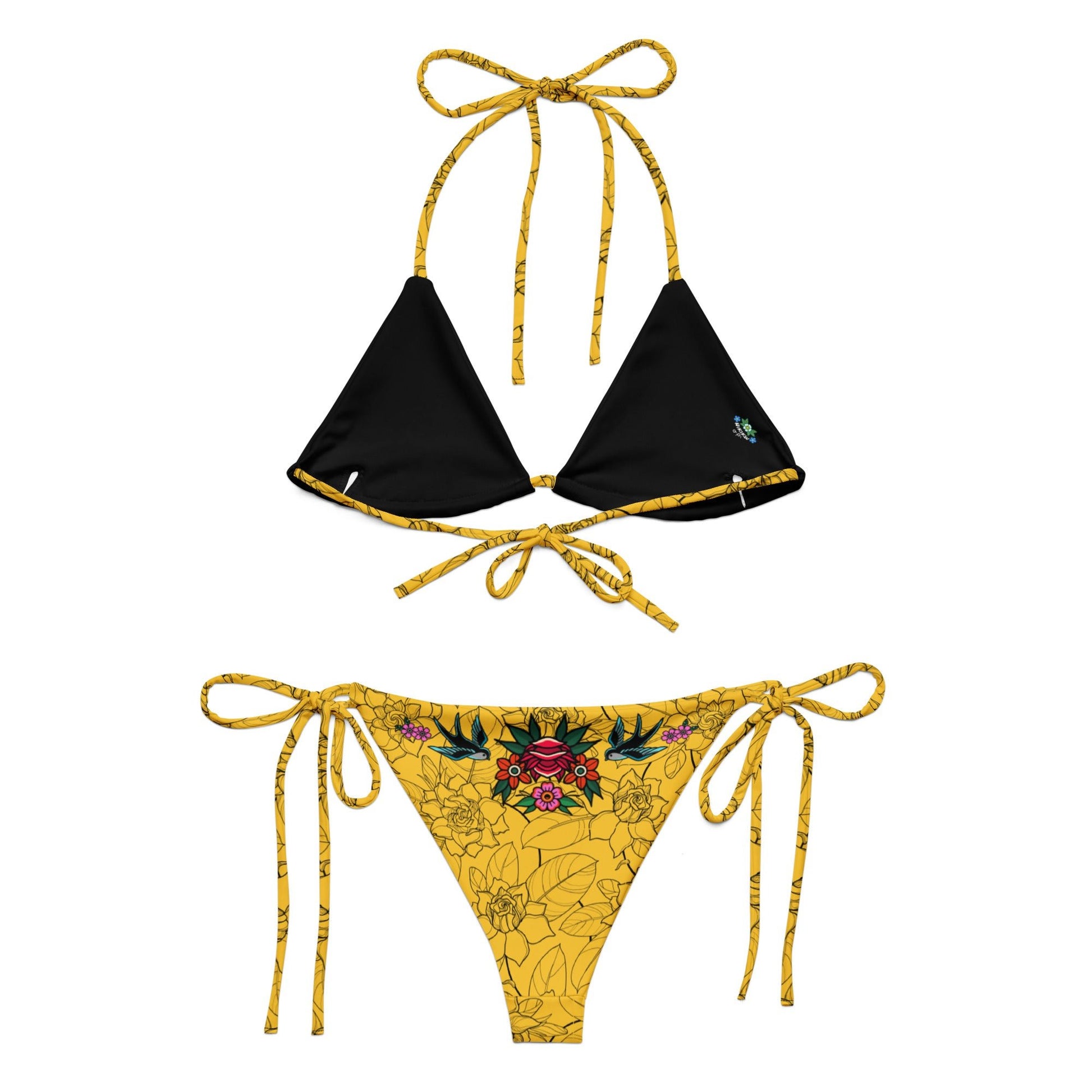 Tatty Land Back recycled string bikini - Nikikw Designs