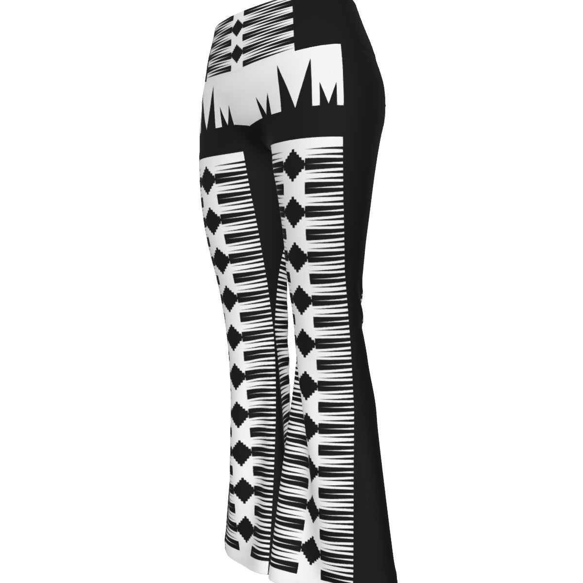 Tribal Killer Whale Flare Pants - Nikikw Designs