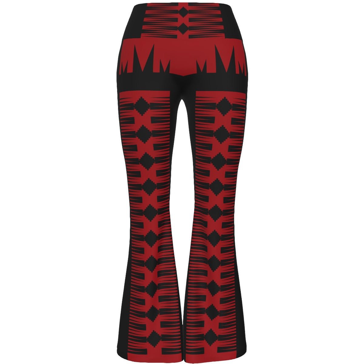 Tribal Red Flare Pants - Nikikw Designs