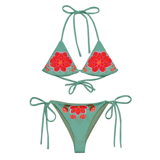 Tropical Baddie recycled string bikini - Nikikw Designs