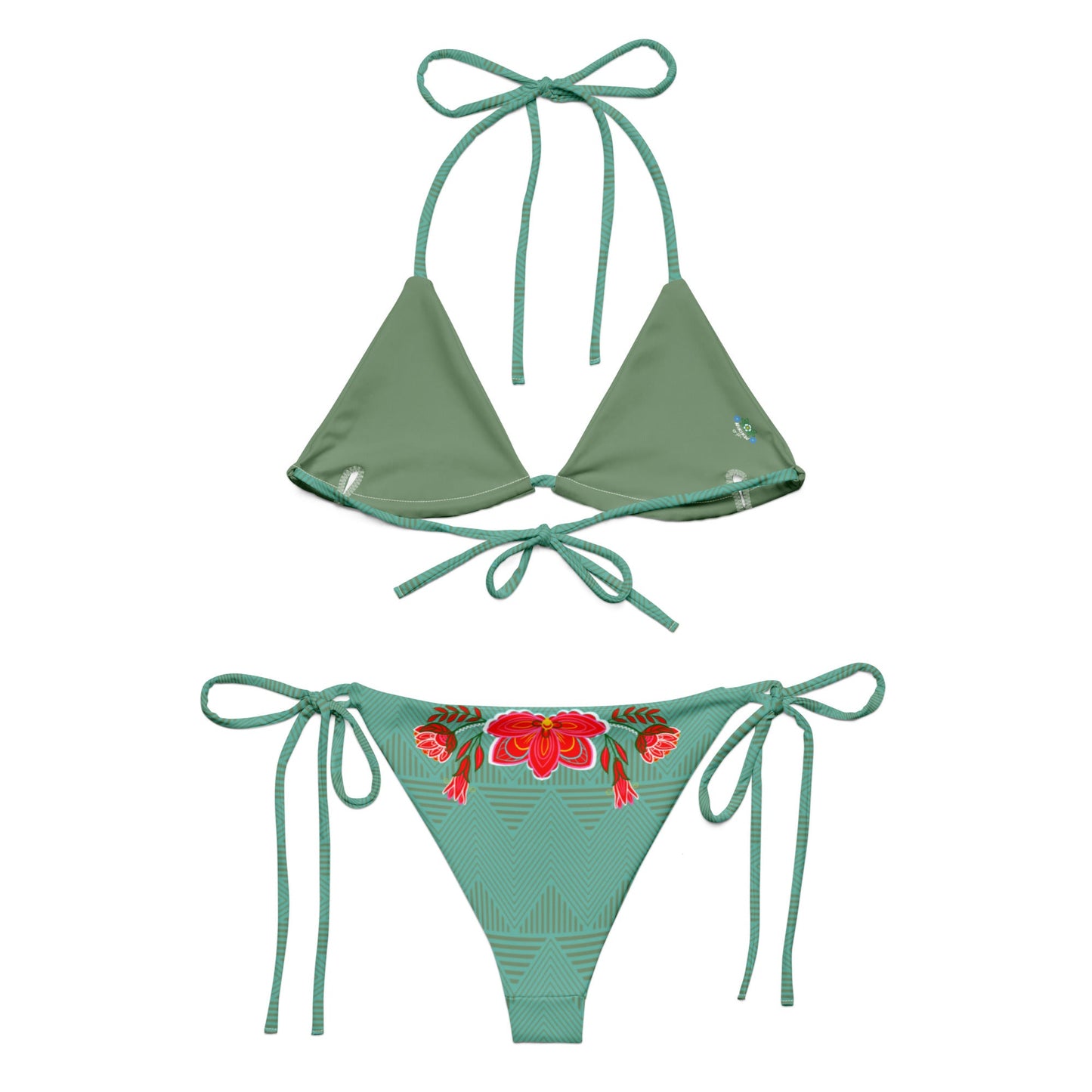 Tropical Baddie recycled string bikini - Nikikw Designs