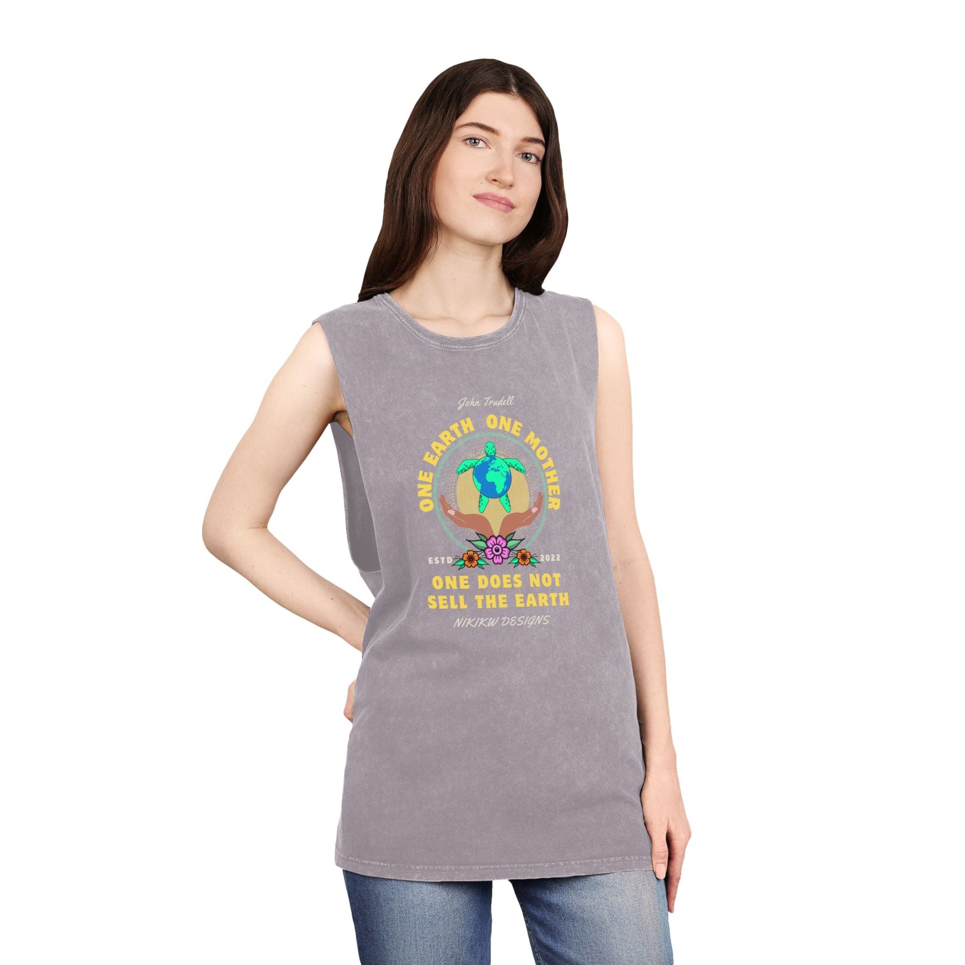 Turtle Island Stonewash Tank Top - Nikikw Designs