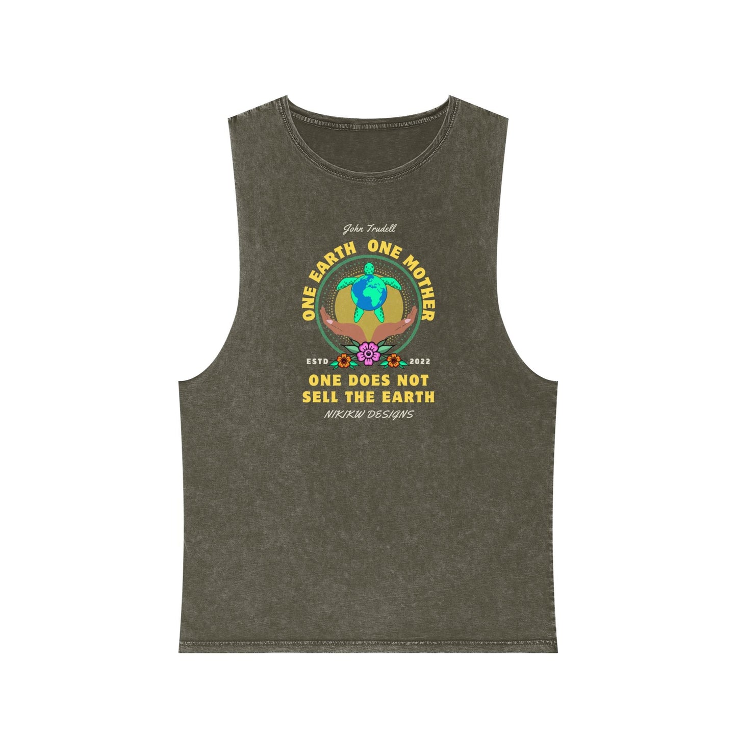 Turtle Island Stonewash Tank Top - Nikikw Designs