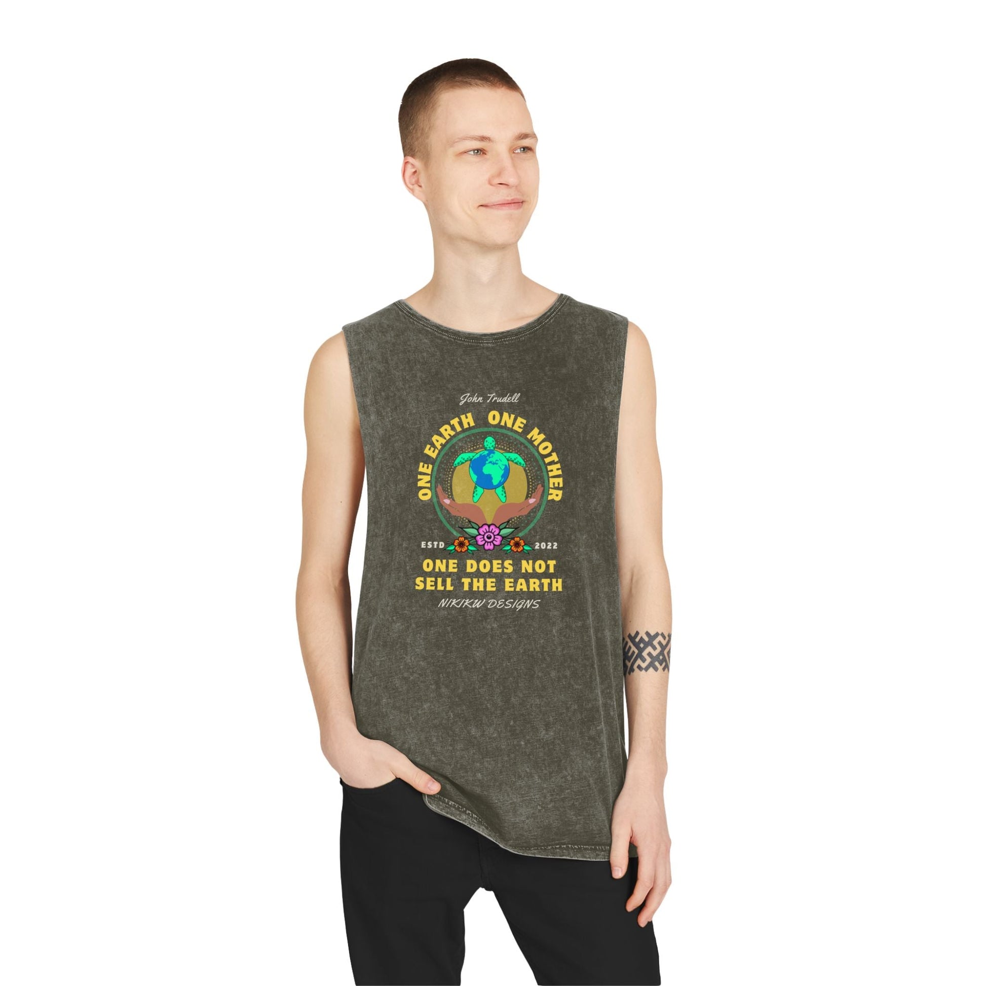 Turtle Island Stonewash Tank Top - Nikikw Designs