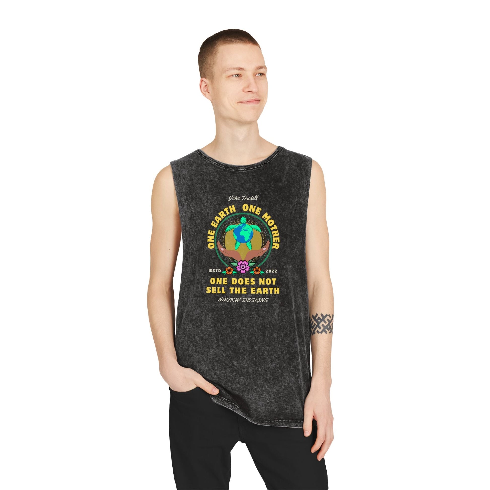 Turtle Island Stonewash Tank Top - Nikikw Designs