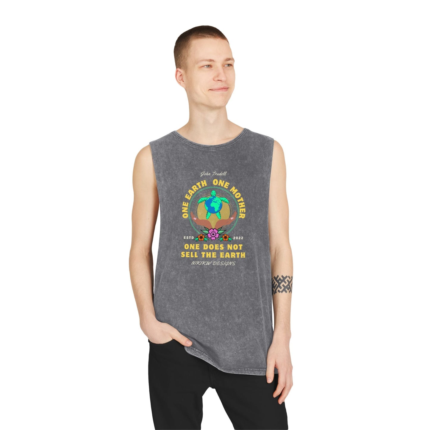 Turtle Island Stonewash Tank Top - Nikikw Designs