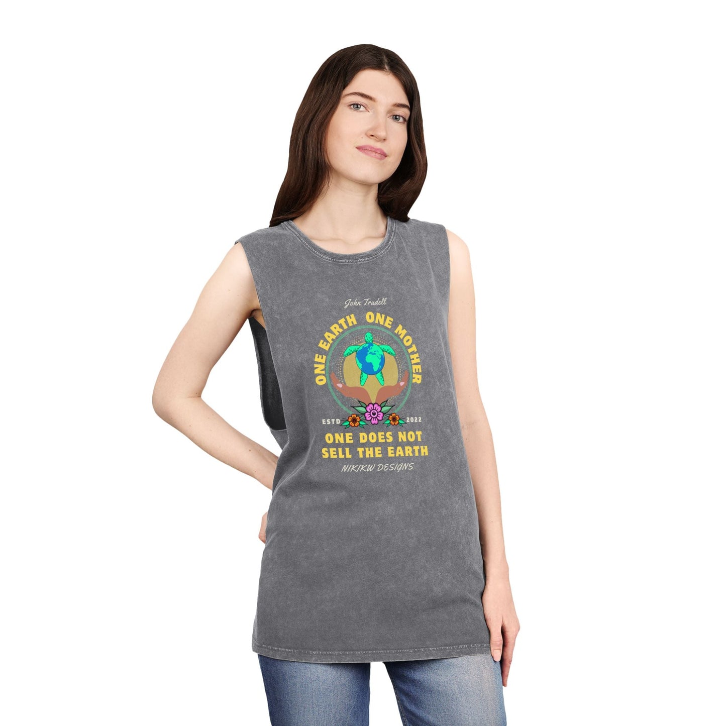 Turtle Island Stonewash Tank Top - Nikikw Designs