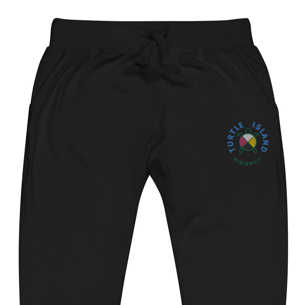 Turtle Island Unisex fleece sweatpants - Nikikw Designs