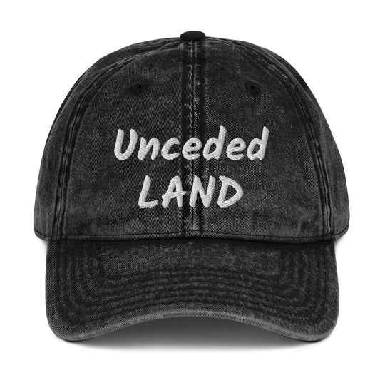 Unceded Land Vintage Cotton Twill Cap - Nikikw Designs