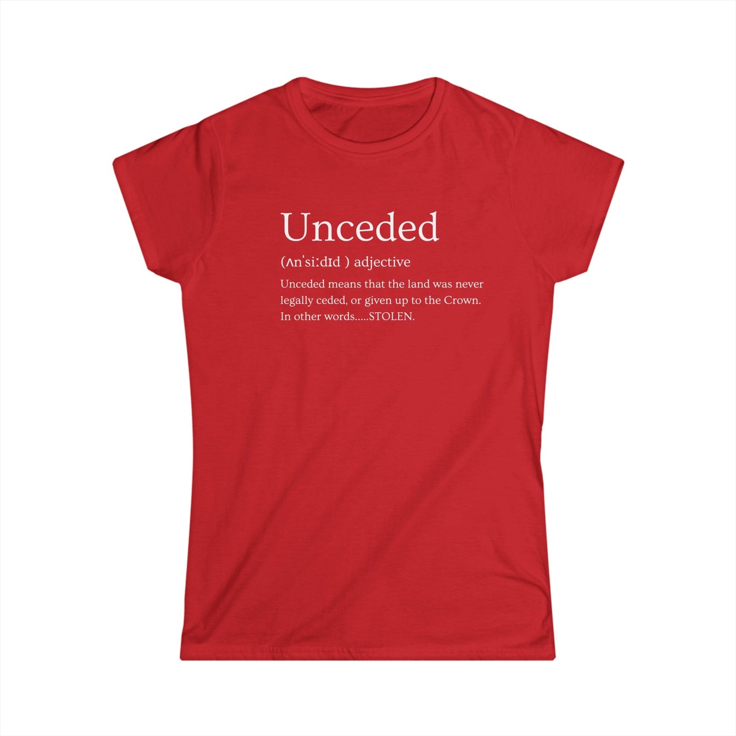 Unceded Softstyle Tee - Nikikw Designs