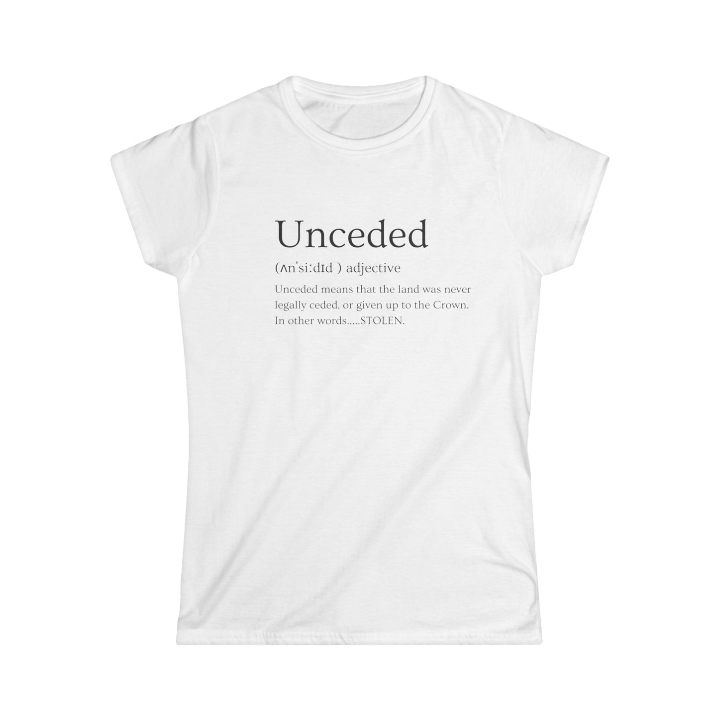 Unceded Softstyle Tee - Nikikw Designs