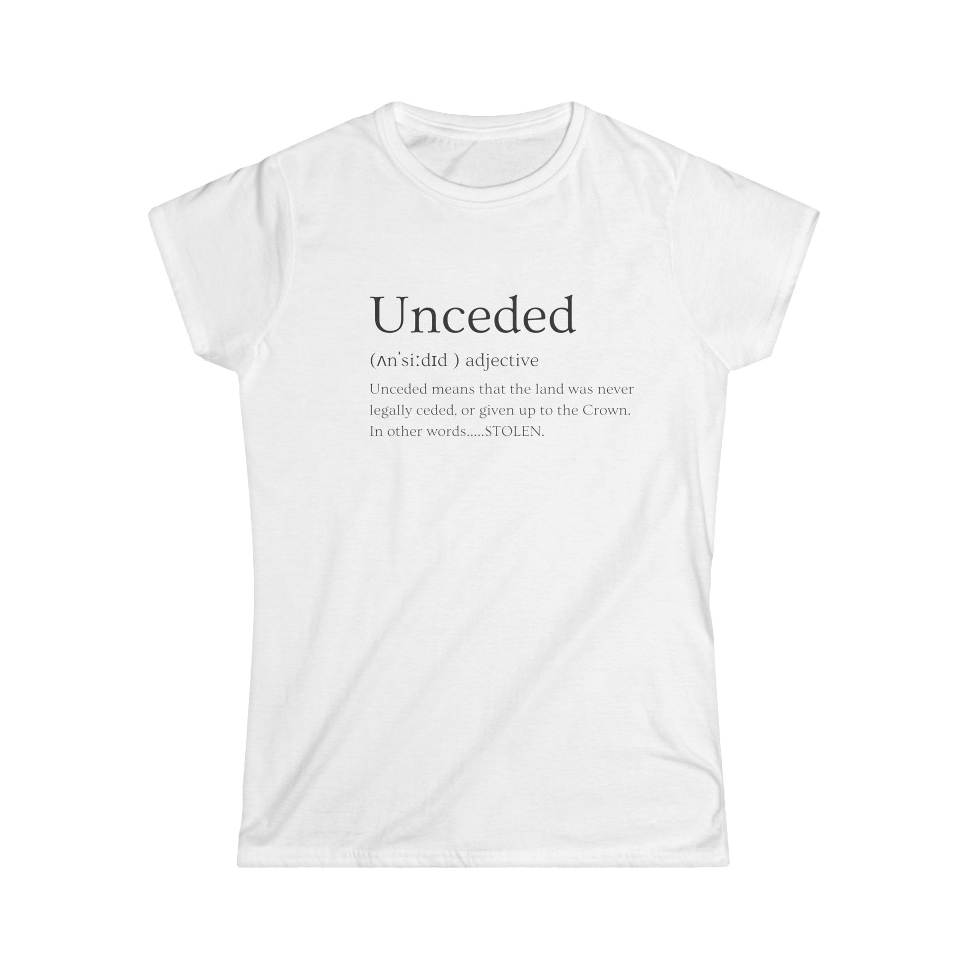 Unceded Softstyle Tee - Nikikw Designs