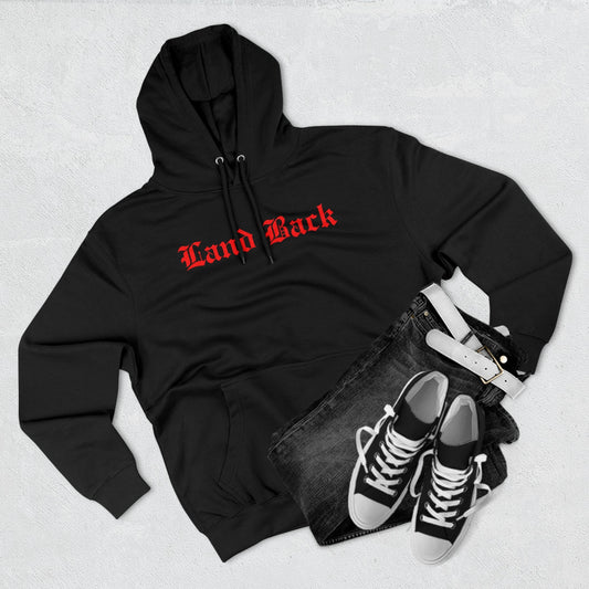 Unisex Premium Pullover Hoodie Land Back - Nikikw Designs