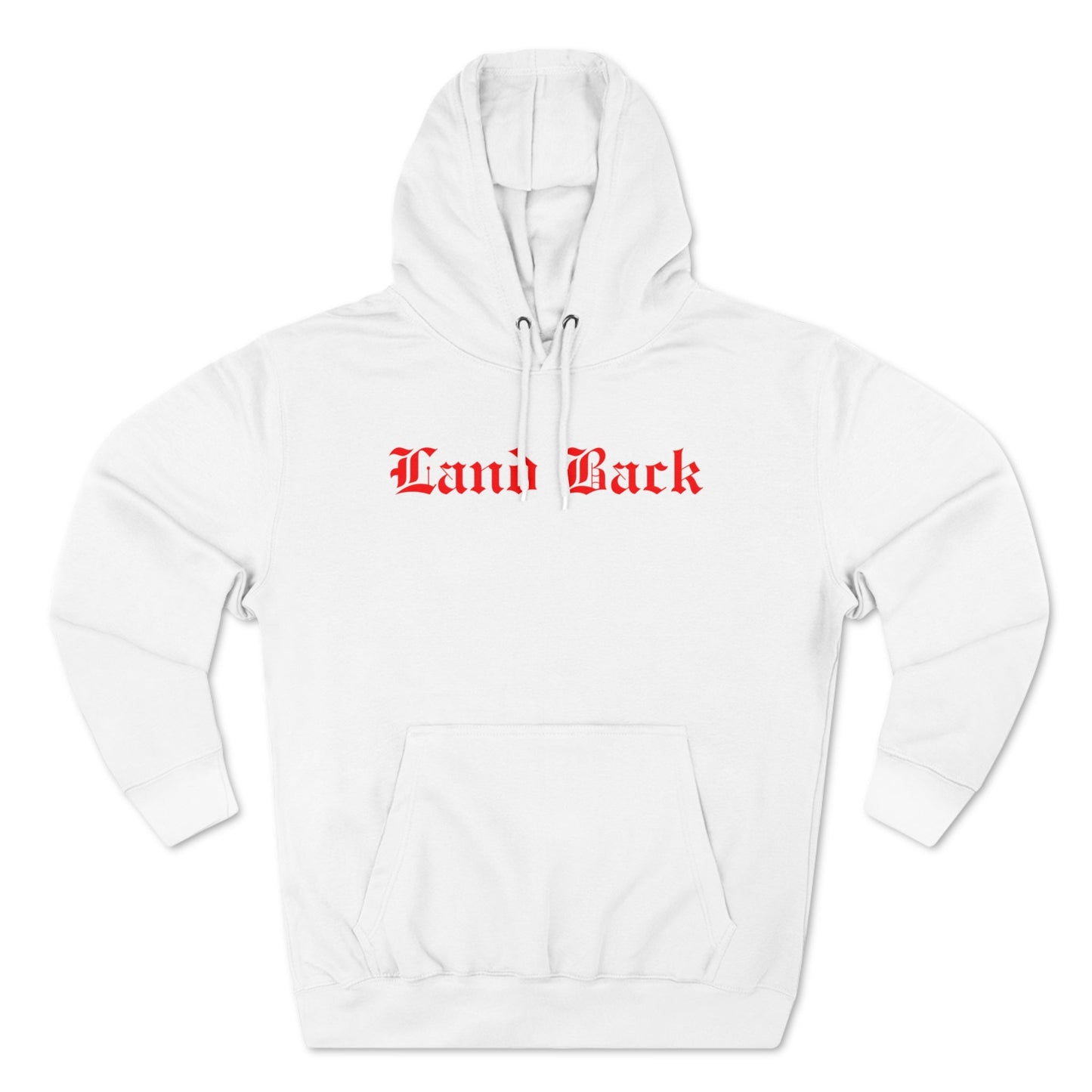 Unisex Premium Pullover Hoodie Land Back - Nikikw Designs