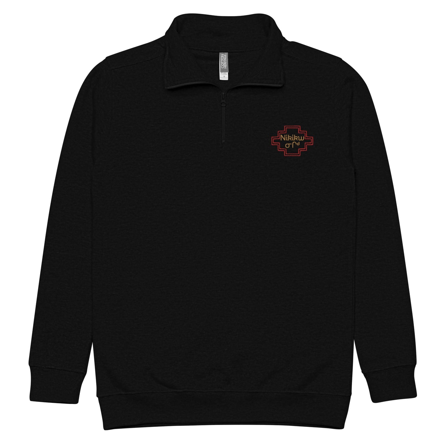 Unisex Rise Four Directions Embroidered fleece pullover - Nikikw Designs