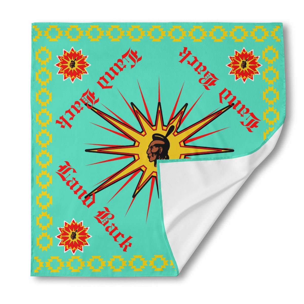 Warrior Flag Native Silk Bandana - Nikikw Designs