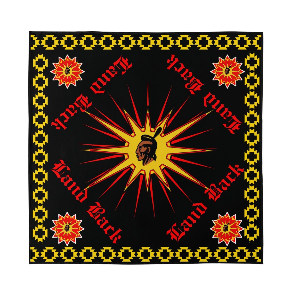 Warrior Flag Silk Bandana - Nikikw Designs