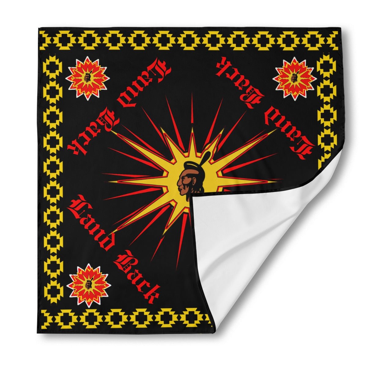Warrior Flag Silk Bandana - Nikikw Designs