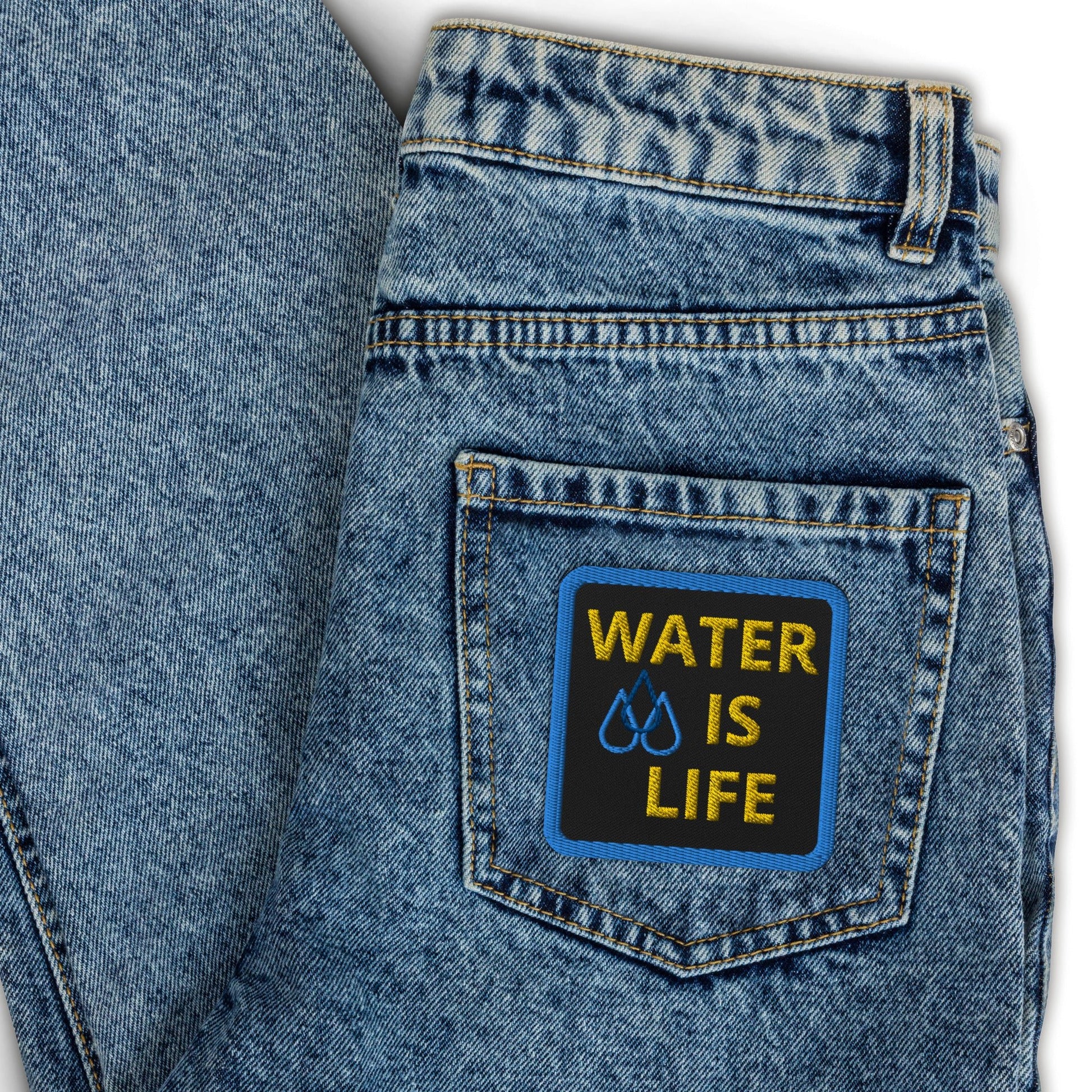 Water Is Life Embroidered patches - Nikikw Designs