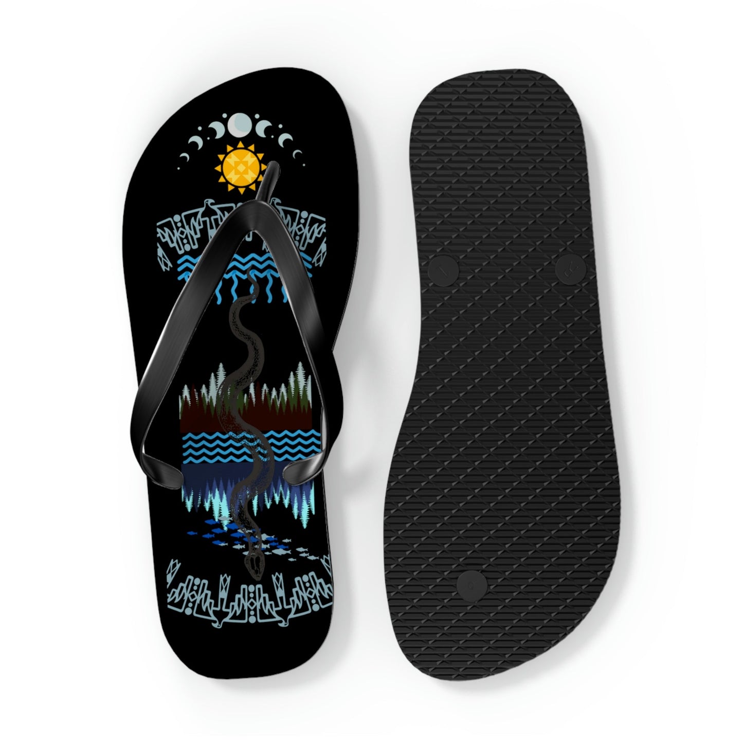 Water is Life Flip Flops - Nikikw Designs