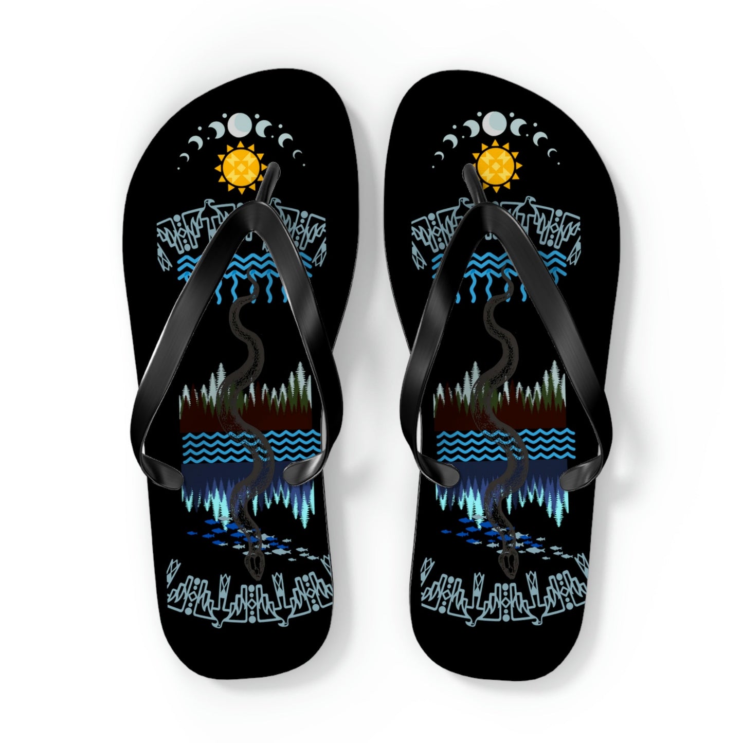 Water is Life Flip Flops - Nikikw Designs