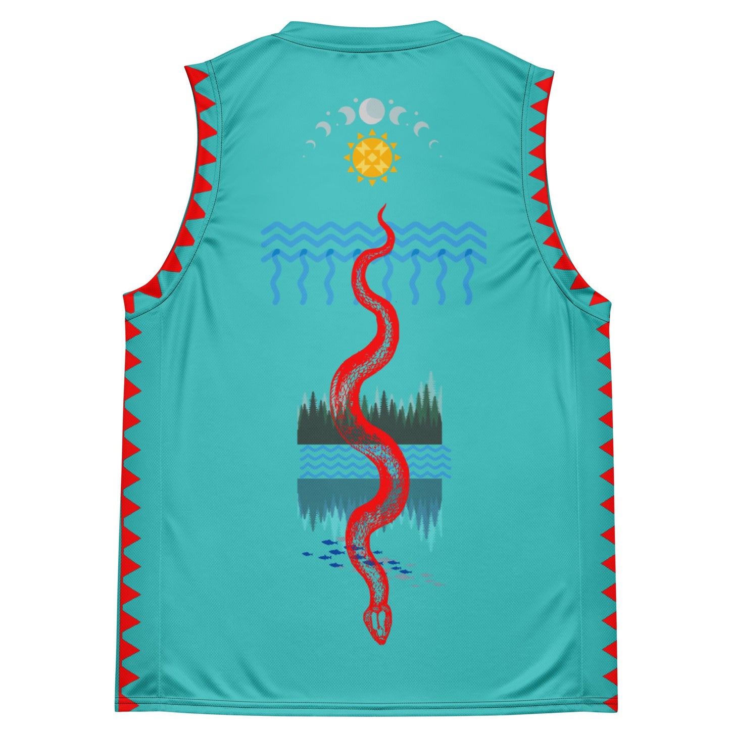 Water is Life Recycled unisex basketball jersey - Nikikw Designs