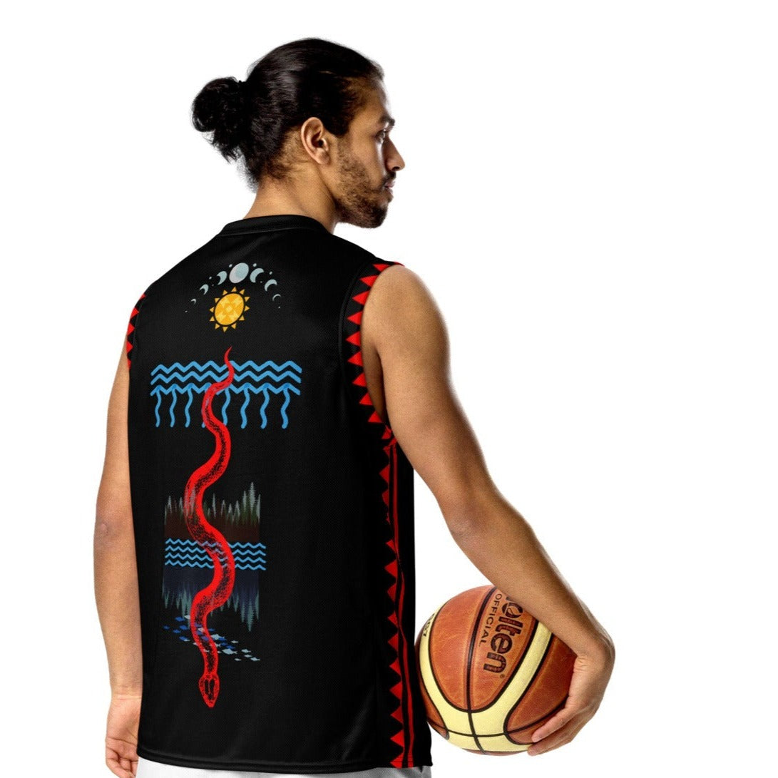 Water is Life Recycled unisex basketball jersey - Nikikw Designs