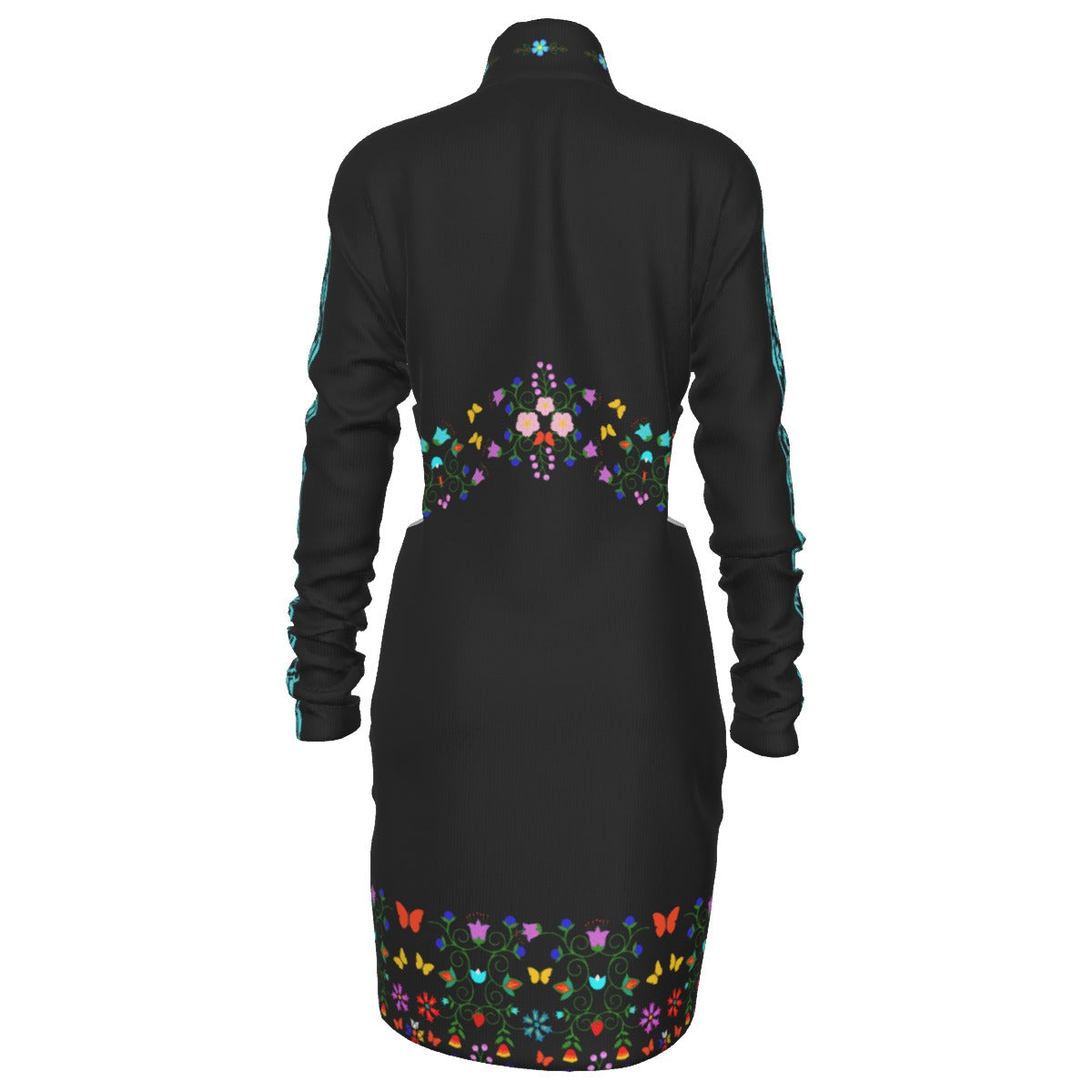 Butterfly Floral Cut out Mini Dress
