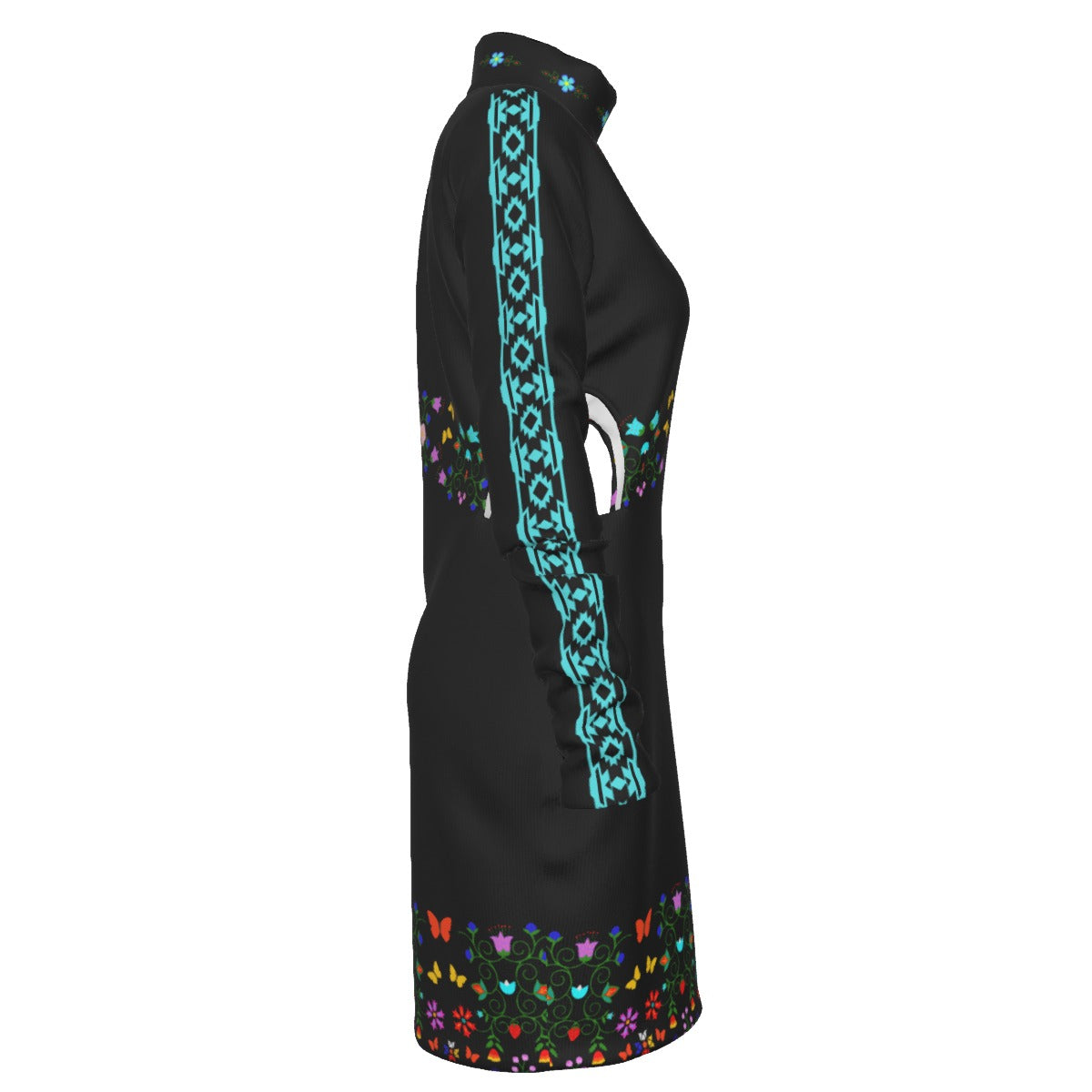 Butterfly Floral Cut out Mini Dress