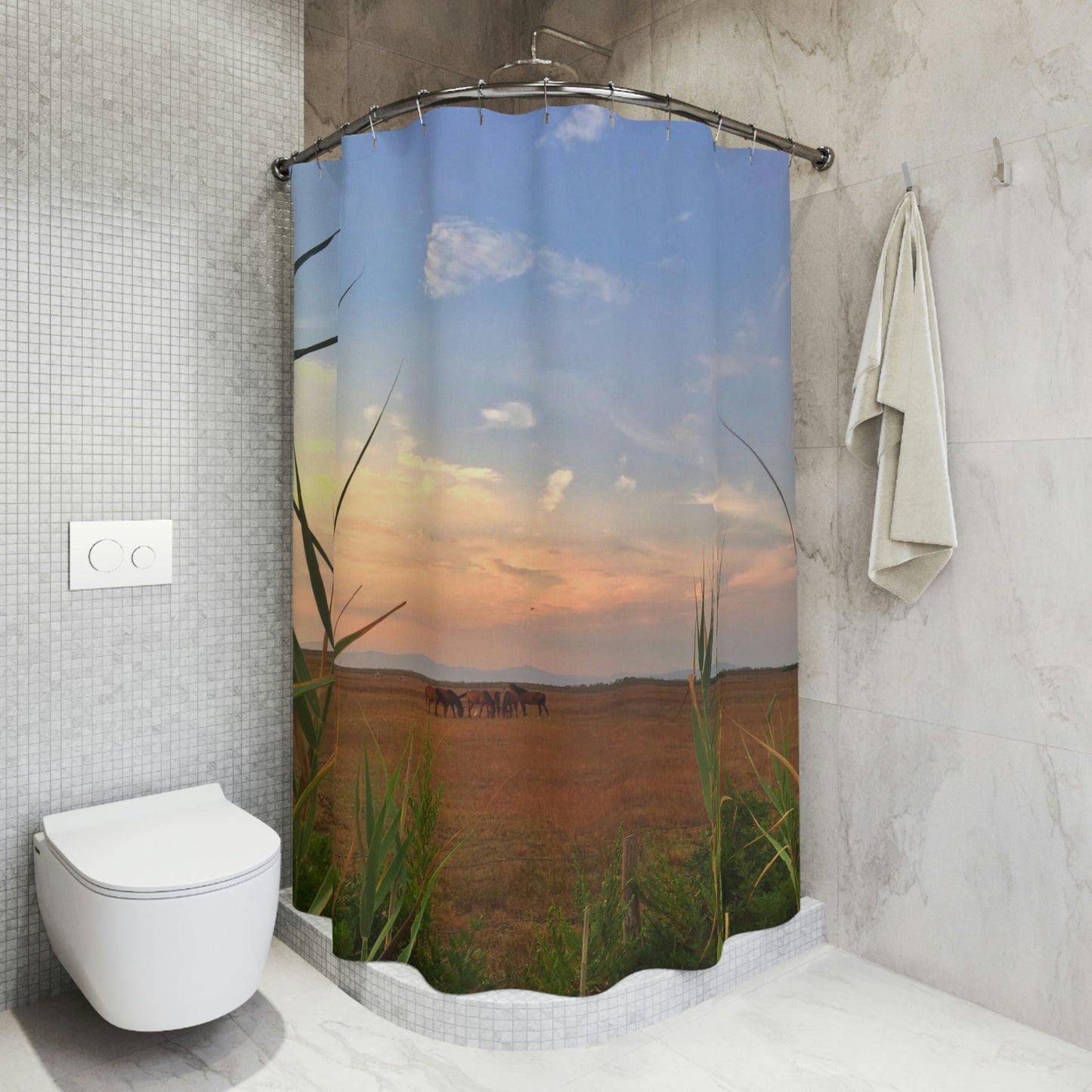 Wild Horses Shower Curtain - Nikikw Designs