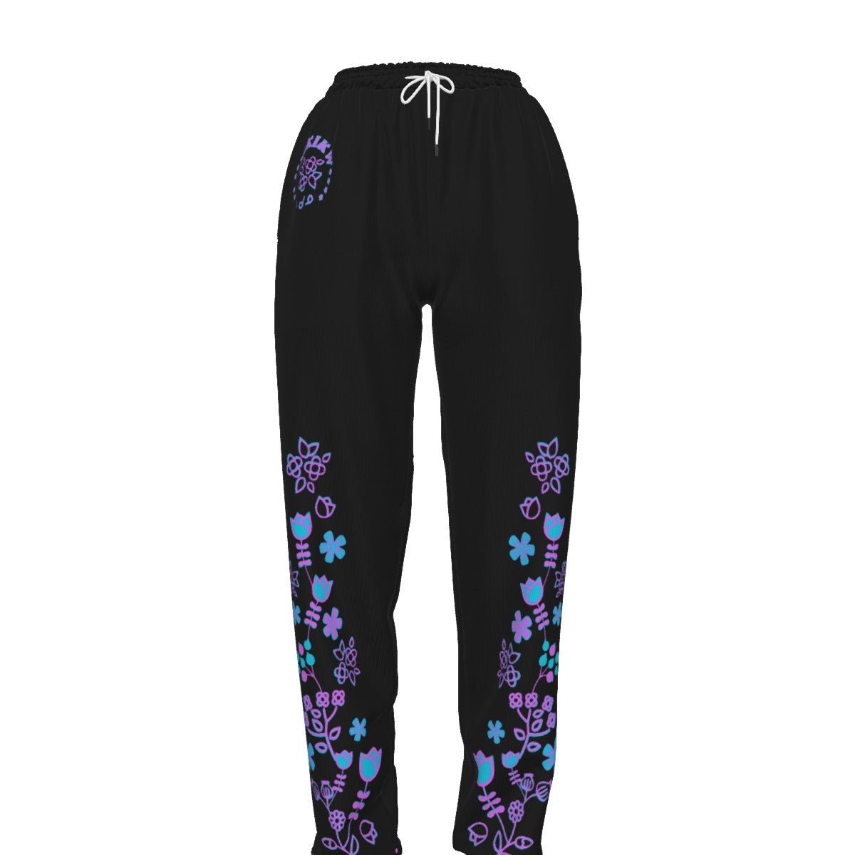 Women's Casual Pants Native Floral - Nikikw Designs