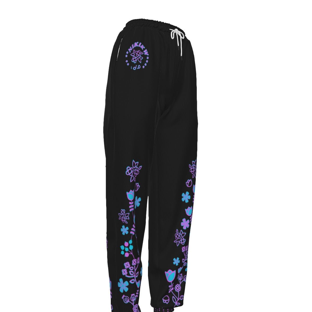 Women's Casual Pants Native Floral - Nikikw Designs