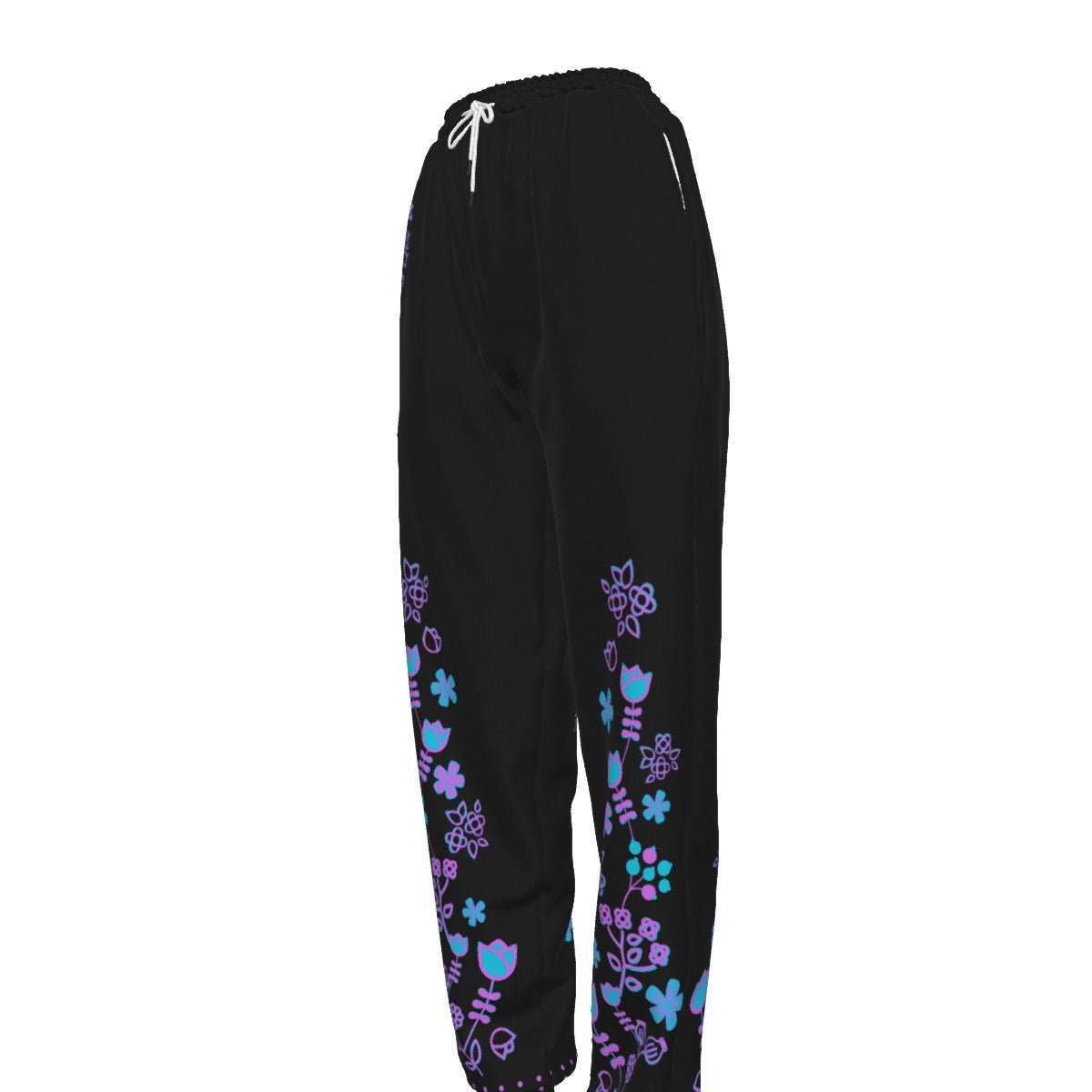 Women's Casual Pants Native Floral - Nikikw Designs