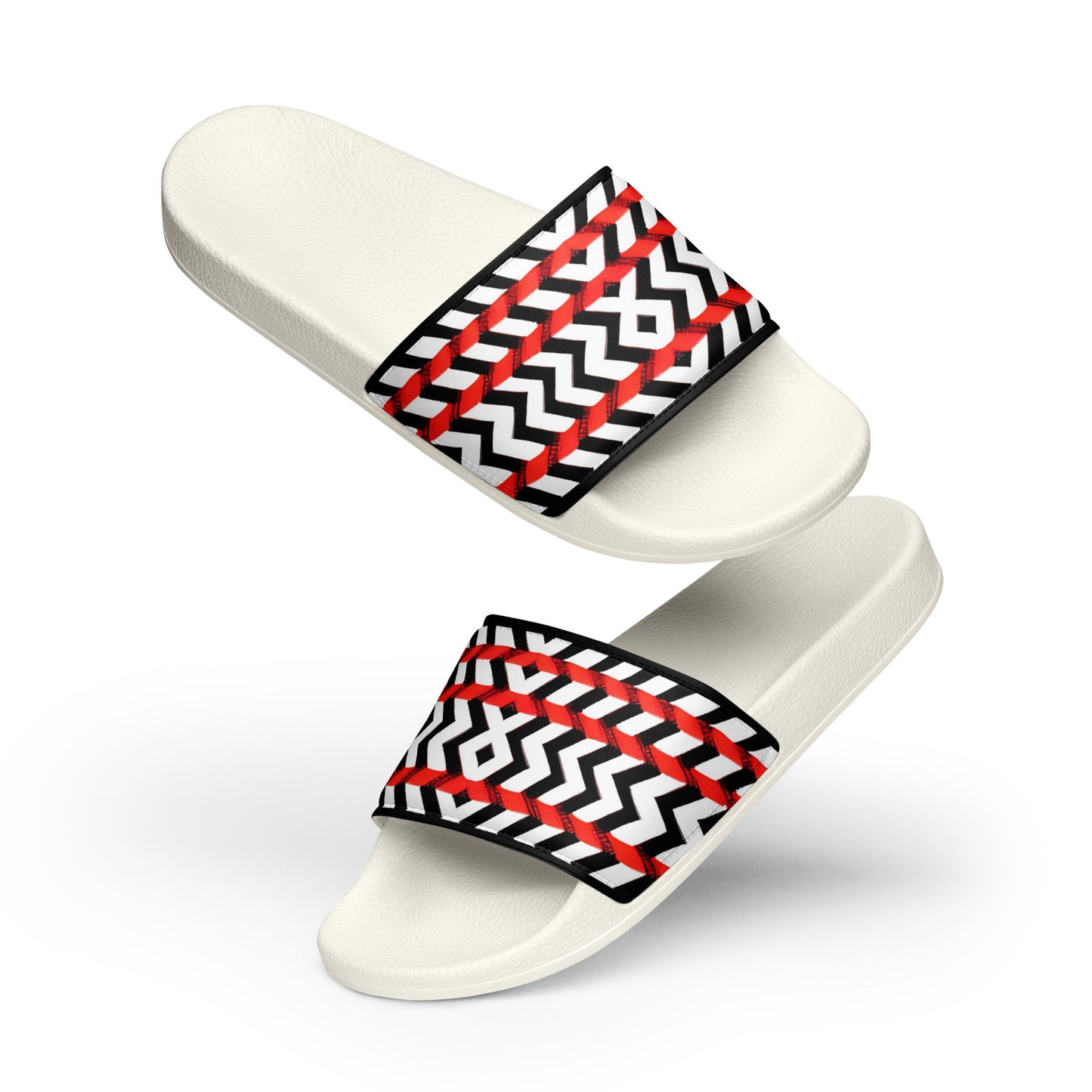 Women's Chevron Tribal slides - Nikikw Designs