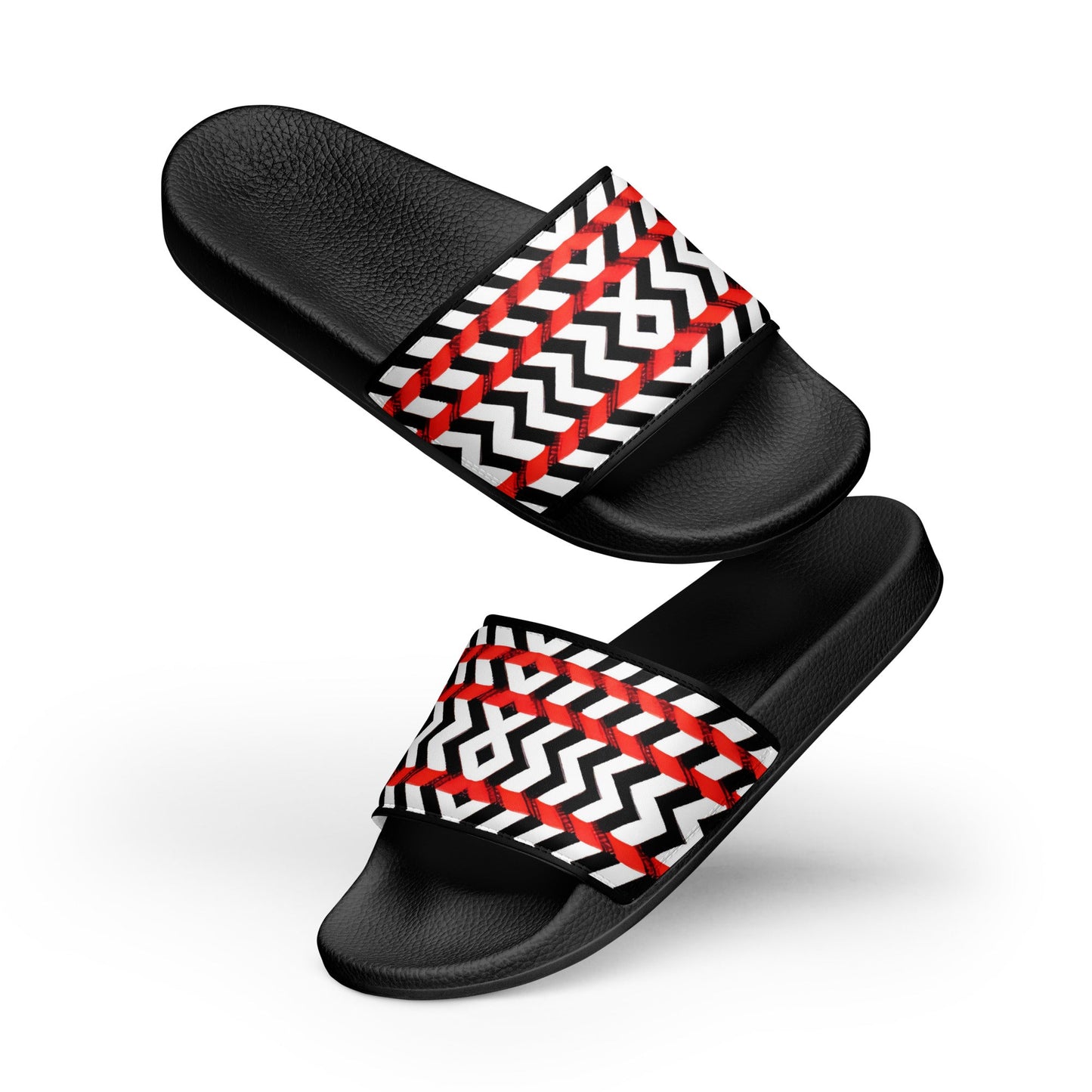 Women's Chevron Tribal slides - Nikikw Designs