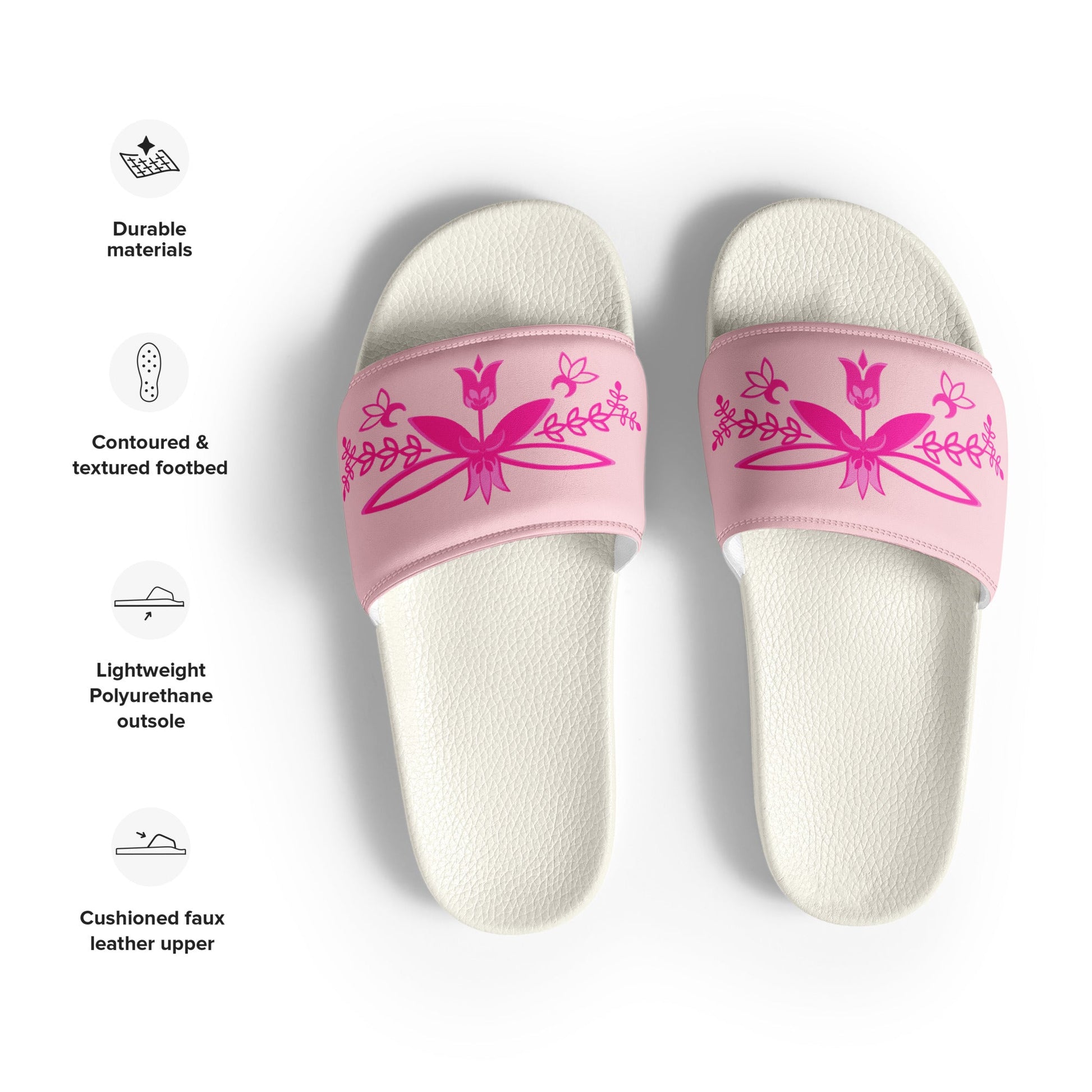 Women's Dainty Floral slides - Nikikw Designs