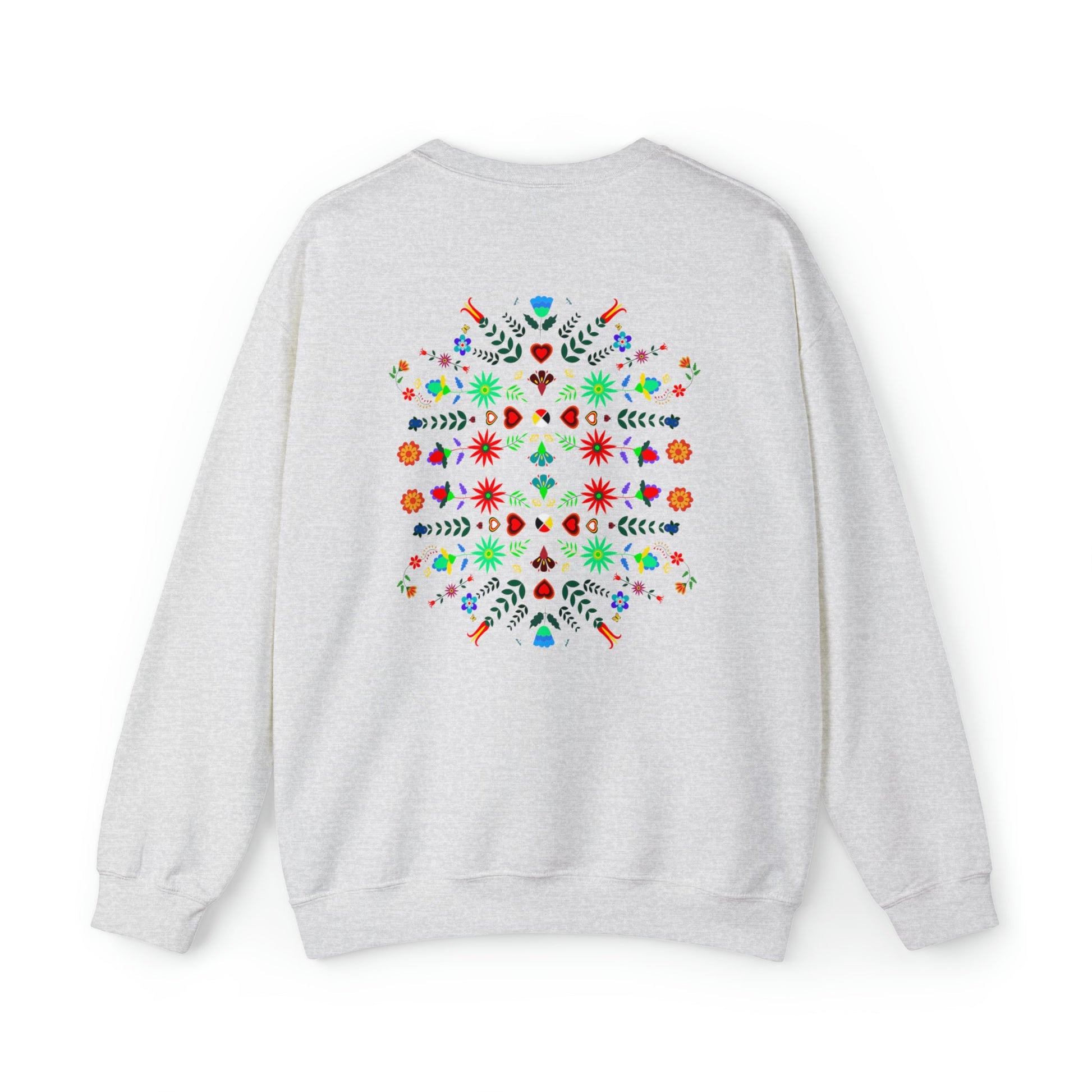 Women's Native Floral Crewneck Sweatshirt - Nikikw Designs